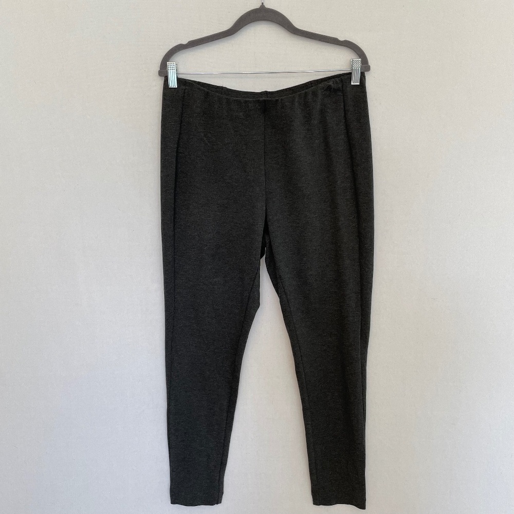 J. JILL Women’s Large Charcoal Gray Ponte Knit Leggings